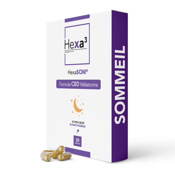 HEXA3 – HexaSOM CBD Sommeil Mélatonine - 30U