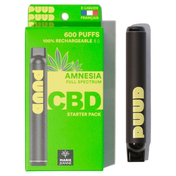 MARIE JEANNE - PUUD Amnesia Full Spectrum - 600 Puffs - CBD 500 mg - Rechargeable