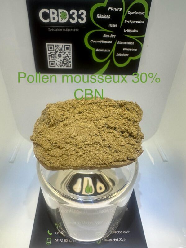 Résine CBD - POLLEN MOUSSEUX - 30% CBN