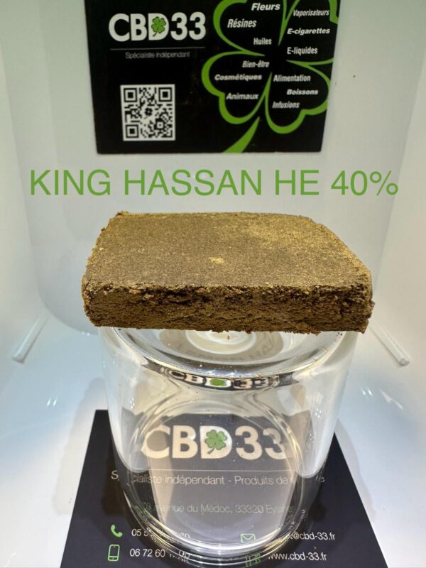 Résine CBD - KING HASSAN HE - 40%CBD/HE