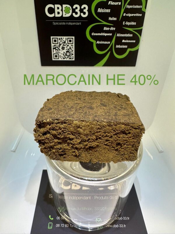 Résine CBD - MAROCAIN HE - 40%CBD/HE