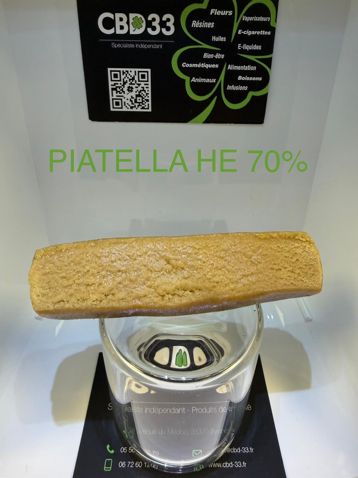 Résine CBD - PIATELLA HE - 70%CBD/HE